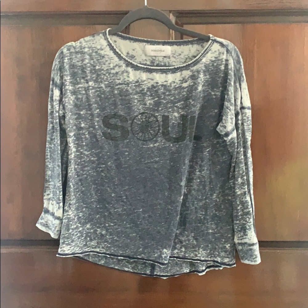 Soul Cycle burned out acid long sleeve XS